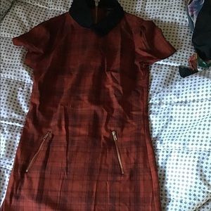 Forever 21 plaid mod mini dress